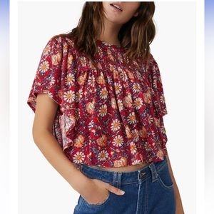NWT Free People Ruffles Up Top